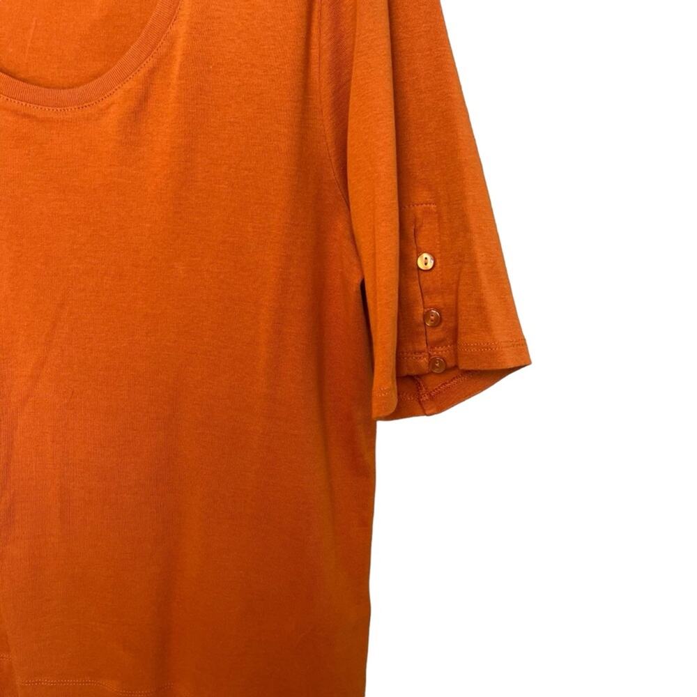 Chicos Kimono Matching Shirt Sm/Medium Rust Ivory Applique Jacket Ruana Jacket - Picture 12 of 15